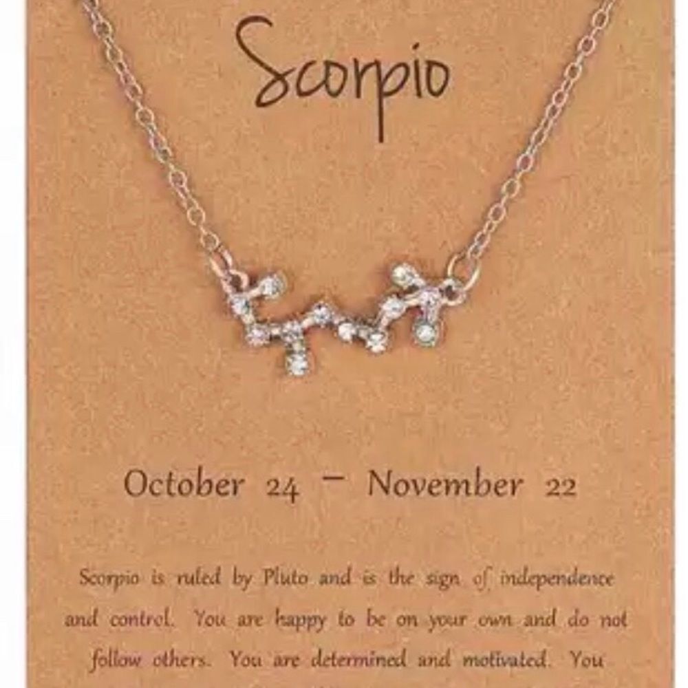 SCORPIO CONSTELLATION NECKLACE‎